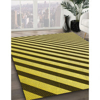 Patterned Bold Yellow Rug, pat553yw