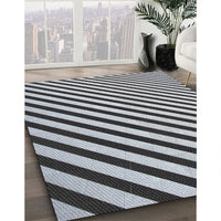 Patterned Light Gray Novelty Rug, pat553