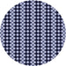 Square Patterned Midnight Blue Rug, pat554blu