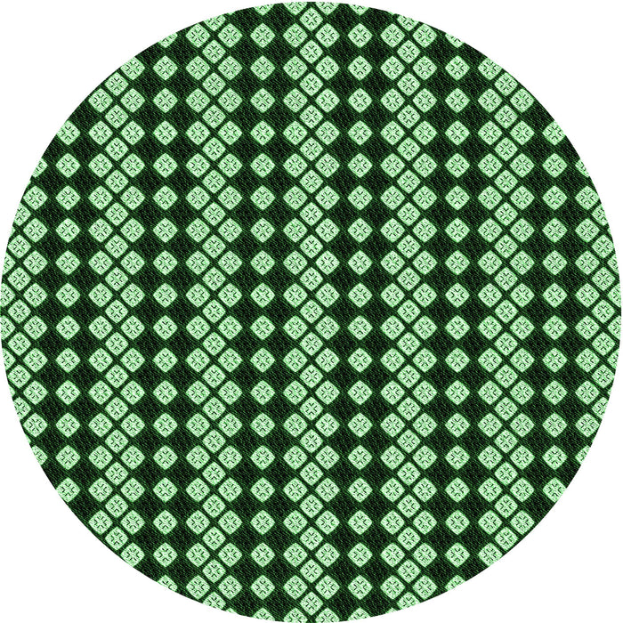 Square Patterned Pastel Green Rug, pat554grn