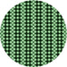 Square Patterned Pastel Green Rug, pat554grn