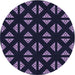 Square Patterned Midnight Gray Rug, pat555blu