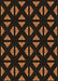 Patterned Saddle Brown Rug, pat555brn