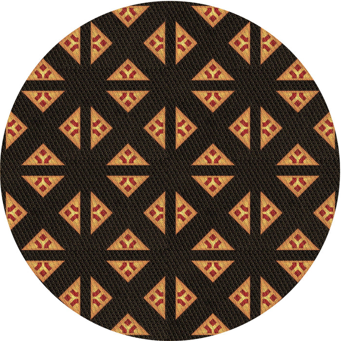 Square Machine Washable Transitional Saddle Brown Rug in a Living Room, wshpat555brn