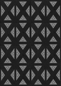 Machine Washable Transitional Black Rug, wshpat555gry