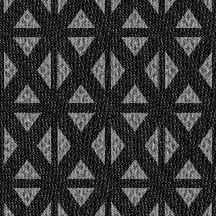 Machine Washable Transitional Black Rug, wshpat555gry