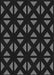 Patterned Black Rug, pat555gry
