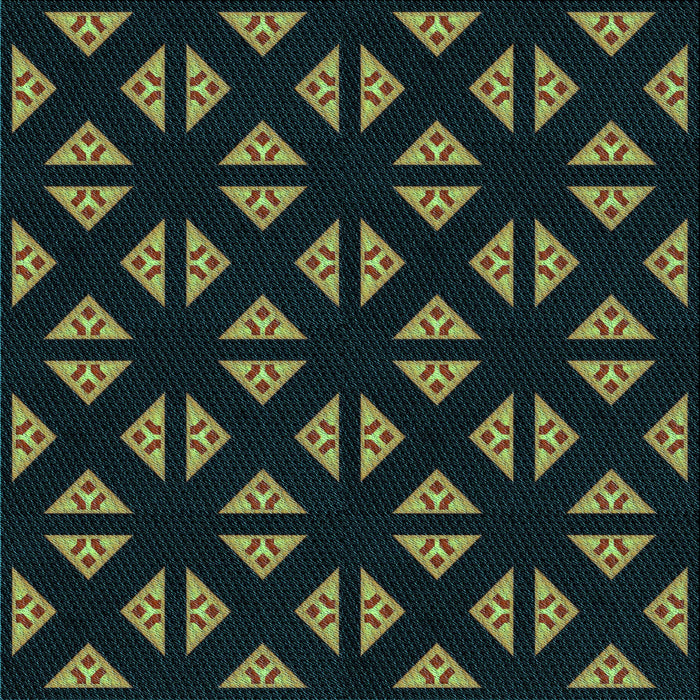 Round Machine Washable Transitional Black Rug, wshpat555lblu