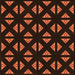 Round Patterned Mahogany Brown Rug, pat555org