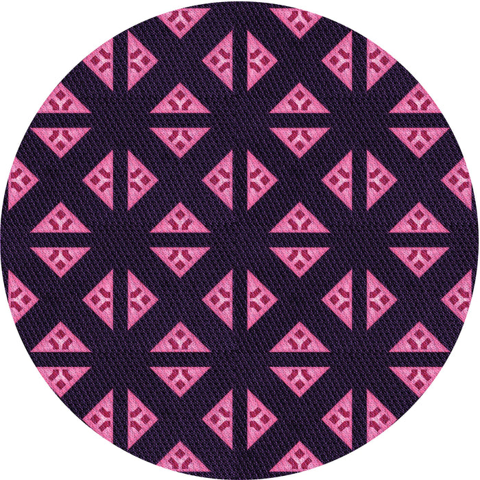 Square Machine Washable Transitional Deep Purple Rug in a Living Room, wshpat555pur