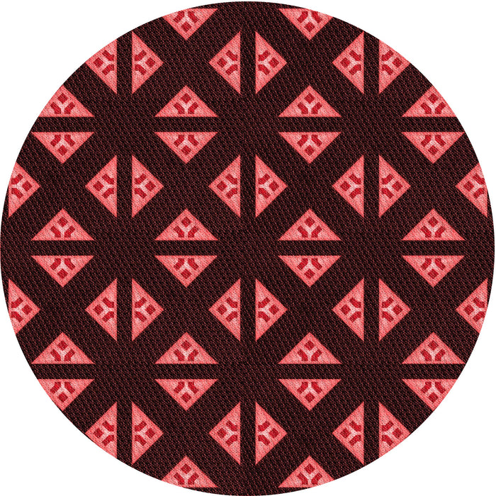 Square Machine Washable Transitional Fire Brick Red Rug in a Living Room, wshpat555rd