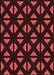 Patterned Fire Brick Red Rug, pat555rd