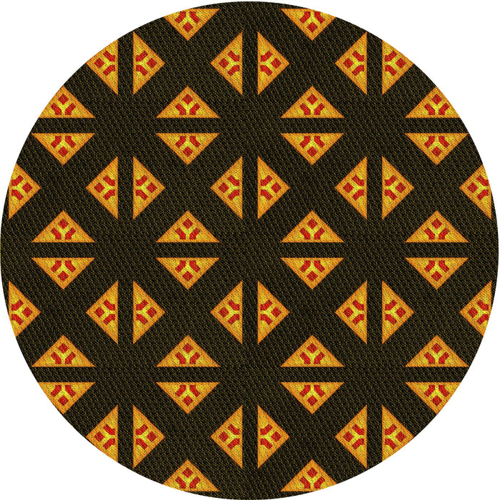 Square Machine Washable Transitional Black Brown Rug in a Living Room, wshpat555yw