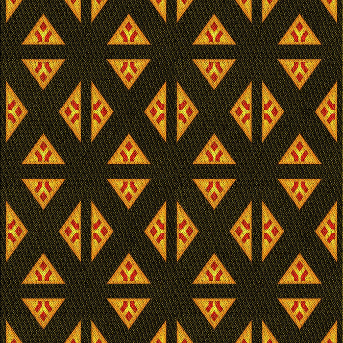 Patterned Black Brown Rug, pat555yw