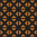 Square Patterned Brown Novelty Rug, pat555