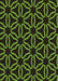 Machine Washable Transitional Green Rug, wshpat556brn