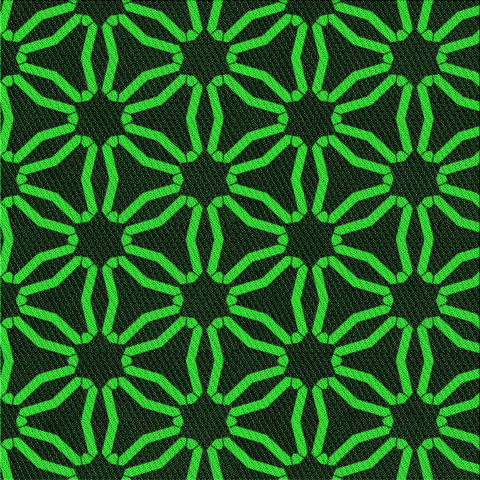 Round Machine Washable Transitional Black Rug, wshpat556grn