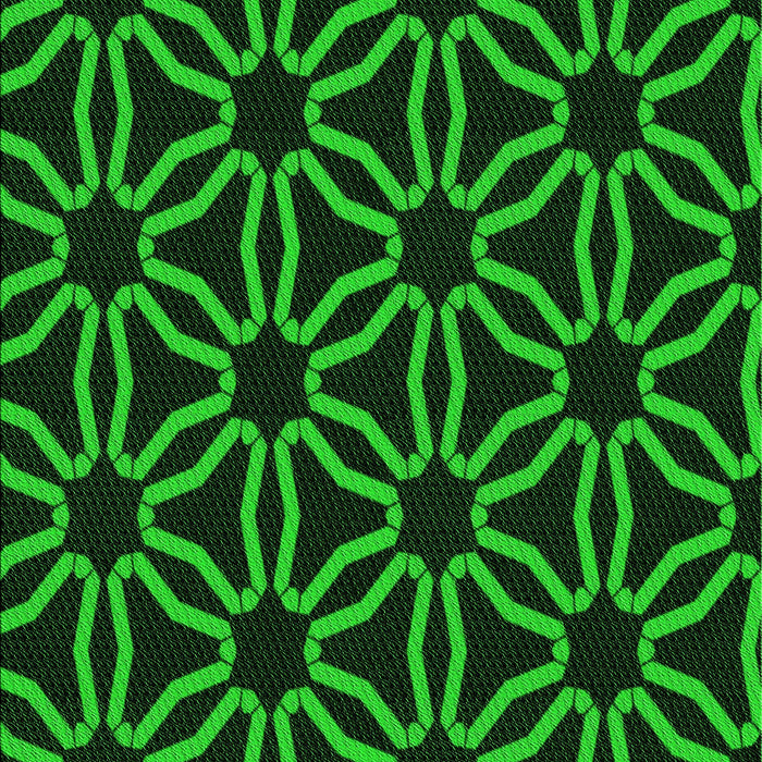 Patterned Black Rug, pat556grn