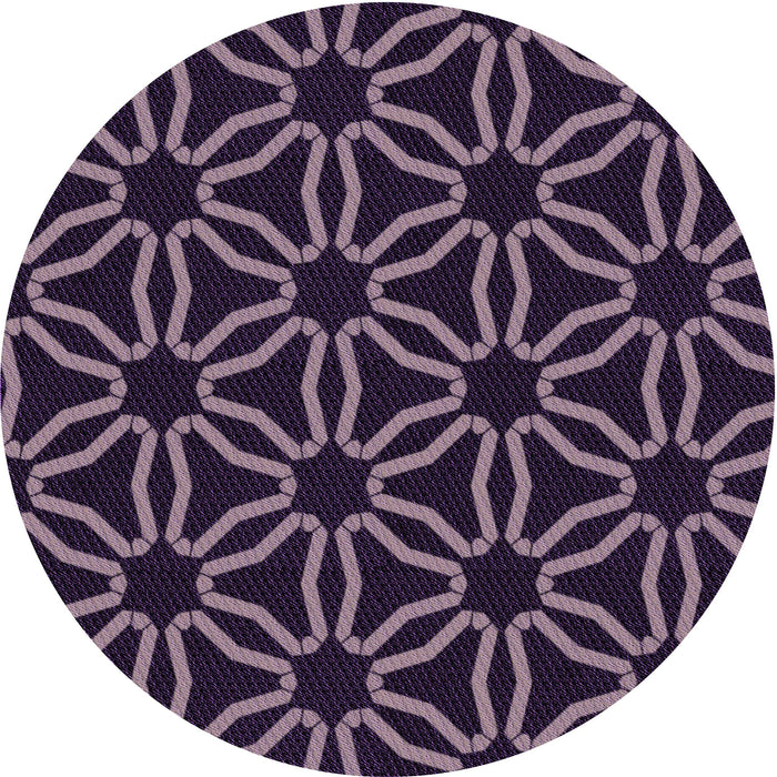 Square Machine Washable Transitional French Lilac Purple Rug in a Living Room, wshpat556pur