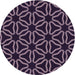 Square Machine Washable Transitional French Lilac Purple Rug in a Living Room, wshpat556pur