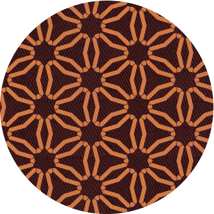 Square Machine Washable Transitional Chocolate Brown Rug in a Living Room, wshpat556rd