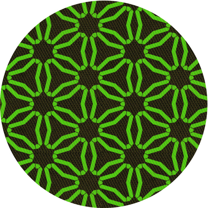 Square Patterned Midnight Gray Rug, pat556yw