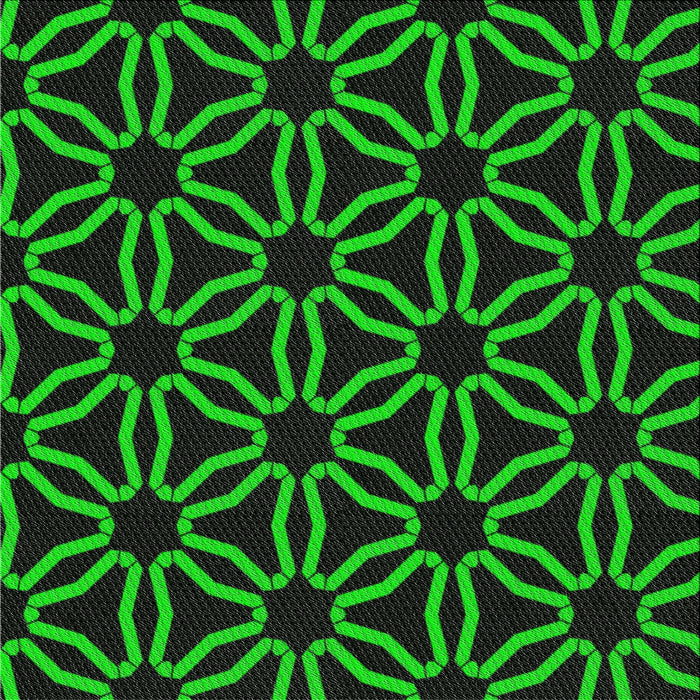 Square Patterned Black Novelty Rug, pat556