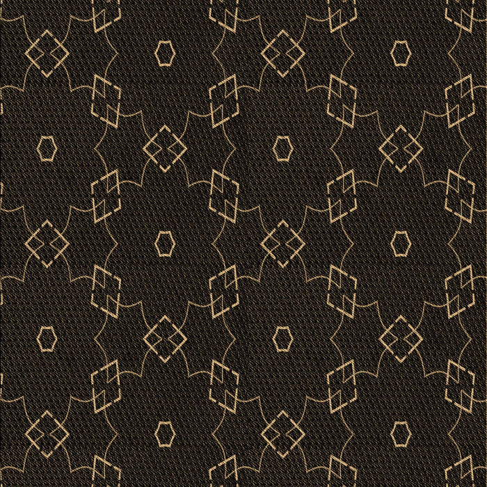 Patterned Black Rug, pat557brn