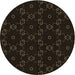 Square Machine Washable Transitional Black Rug in a Living Room, wshpat557brn