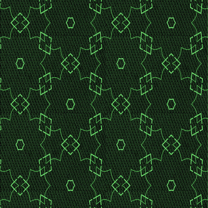 Patterned Deep Emerald Green Rug, pat557grn
