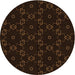 Square Patterned Black Rug, pat557org