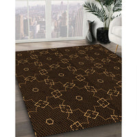 Patterned Black Rug, pat557org