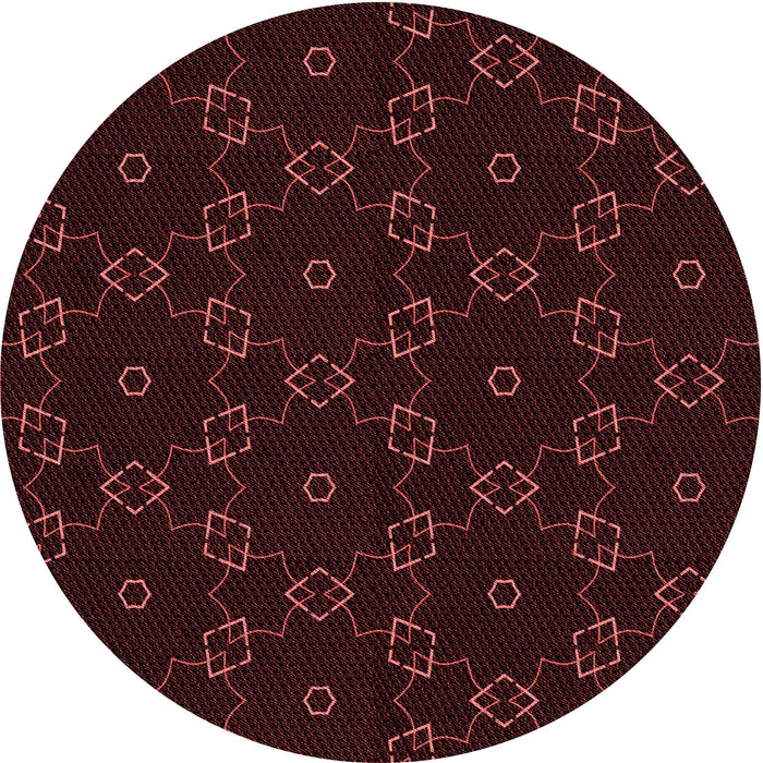 Square Machine Washable Transitional Chocolate Brown Rug in a Living Room, wshpat557rd