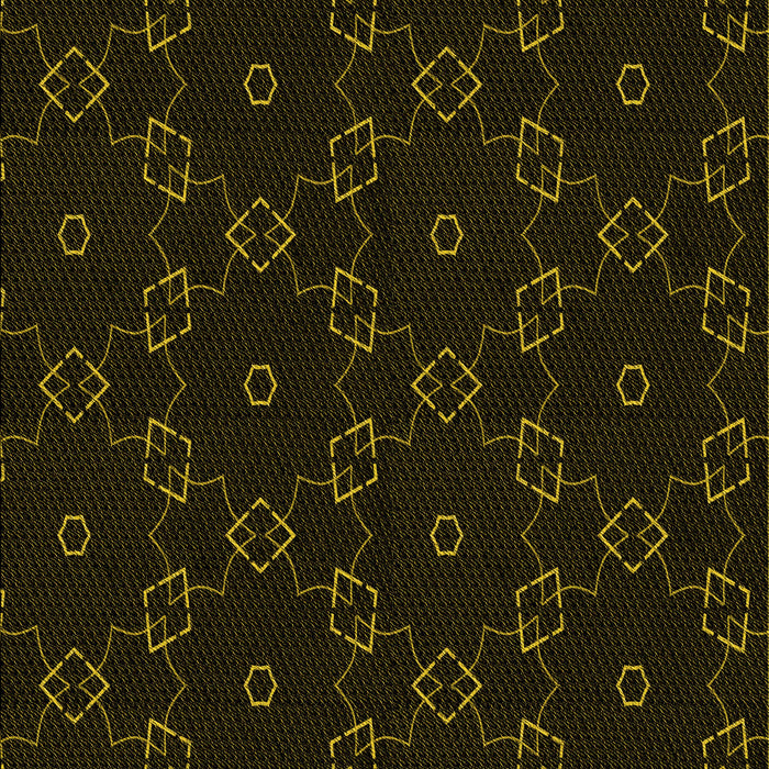 Patterned Black Rug, pat557yw