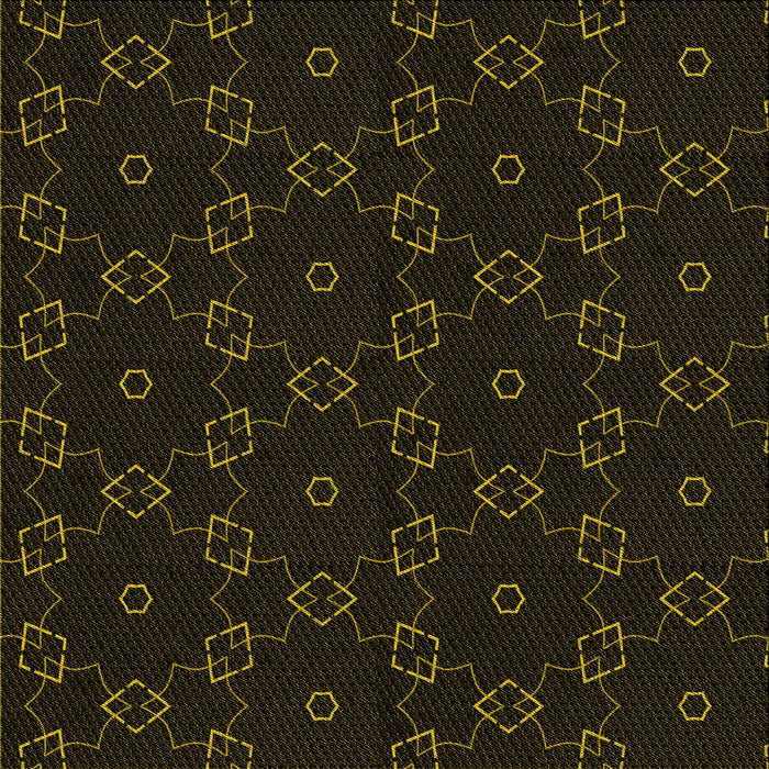 Round Patterned Black Rug, pat557yw