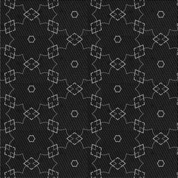 Square Patterned Black Novelty Rug, pat557