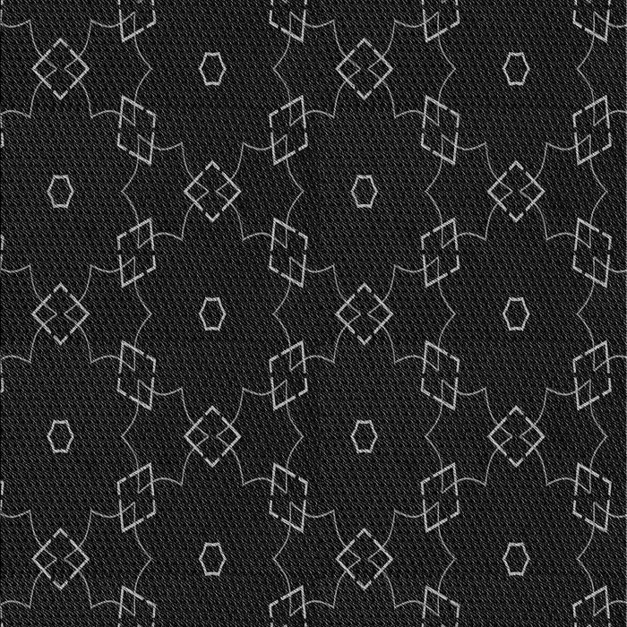 Patterned Black Novelty Rug, pat557