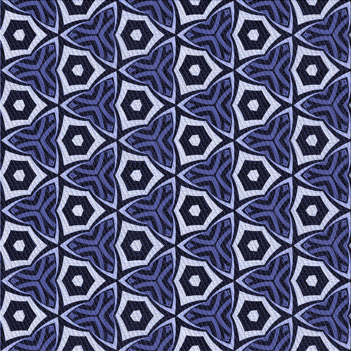 Round Patterned Night Blue Rug, pat558blu