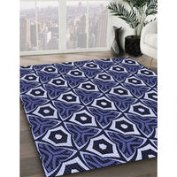 Patterned Night Blue Rug, pat558blu