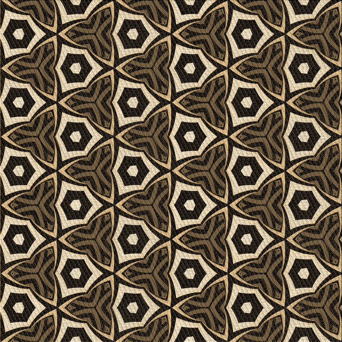 Round Machine Washable Transitional Peru Brown Rug, wshpat558brn