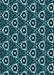 Patterned Deep Teal Green Rug, pat558lblu