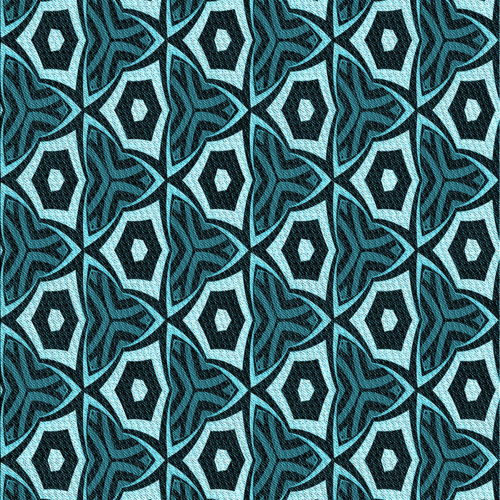 Patterned Deep Teal Green Rug, pat558lblu