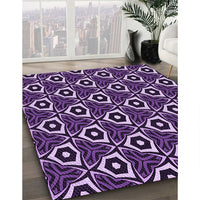 Patterned Purple Rug, pat558pur