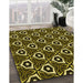 Patterned Midnight Gray Rug in Family Room, pat558yw