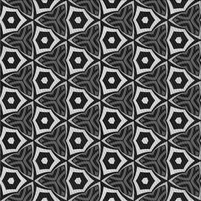 Square Patterned Dark Gray Novelty Rug, pat558