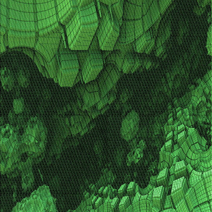 Patterned Deep Emerald Green Rug, pat559grn