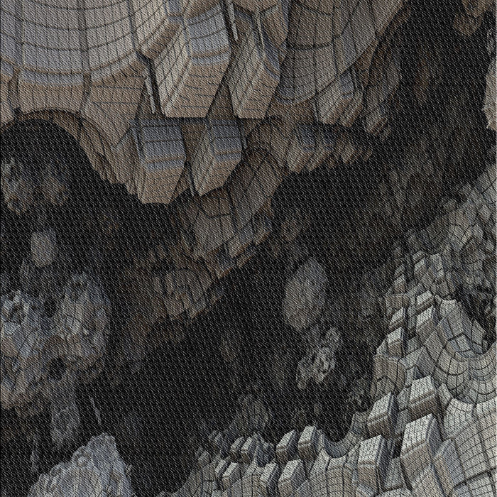 Machine Washable Transitional Granite Gray Rug, wshpat559