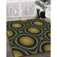 Patterned Mid Gray Novelty Rug, pat55