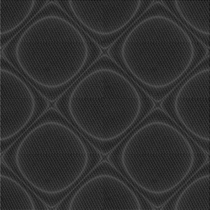 Round Patterned Midnight Gray Rug, pat56gry