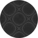 Square Patterned Midnight Gray Rug, pat56gry